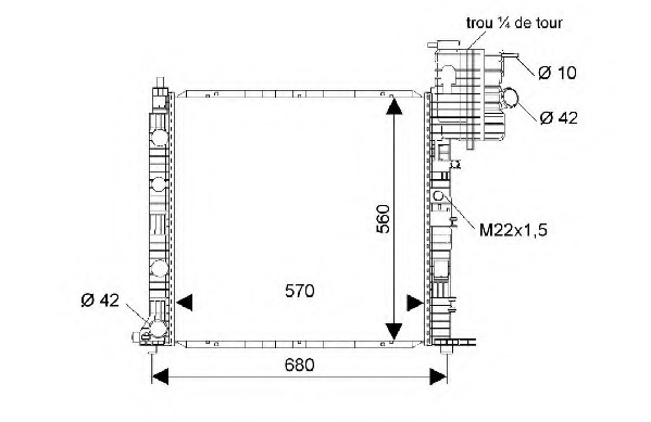 Radiator racire motor