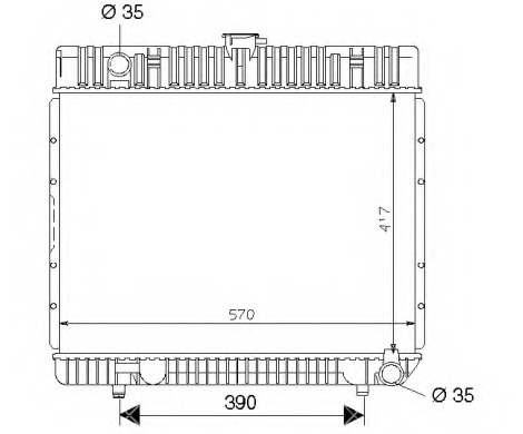 Radiator racire motor