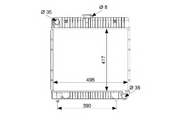 Radiator racire motor