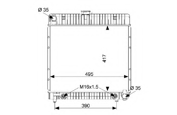 Radiator racire motor