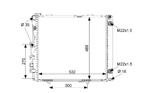 Radiator racire motor