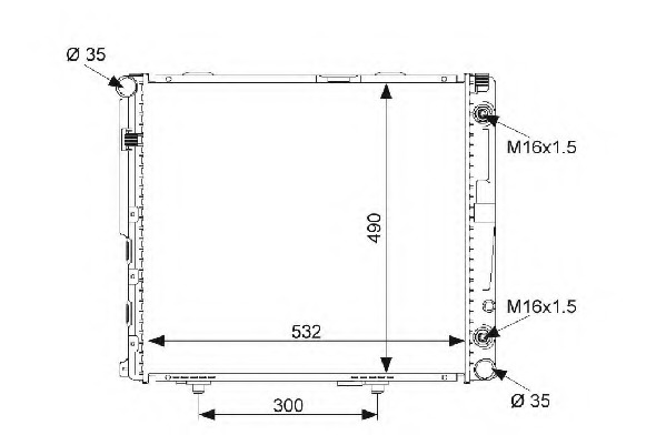 Radiator racire motor