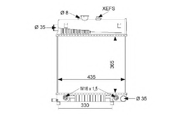 Radiator racire motor