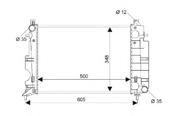 Radiator racire motor