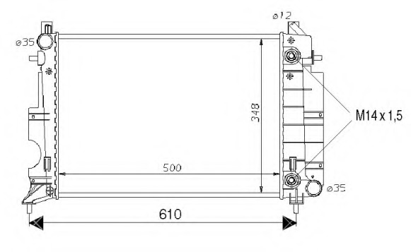 Radiator racire motor