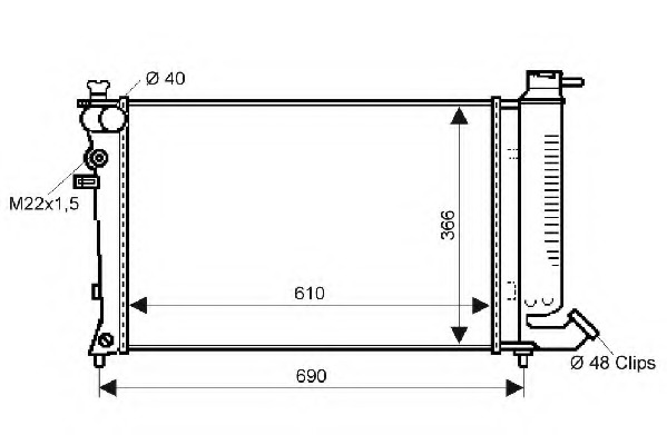 Radiator racire motor