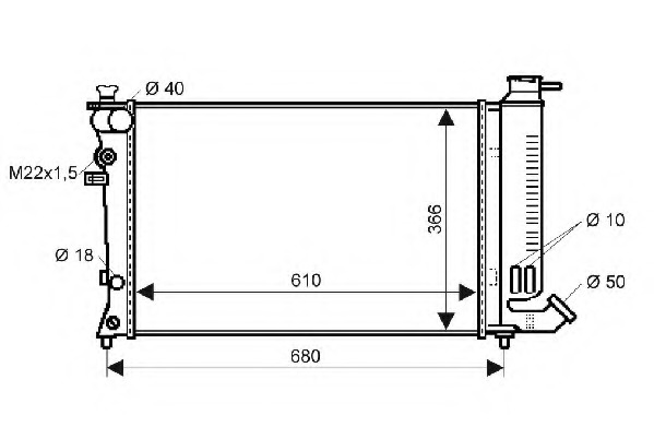 Radiator racire motor