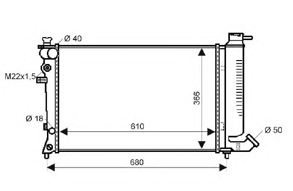 Radiator racire motor