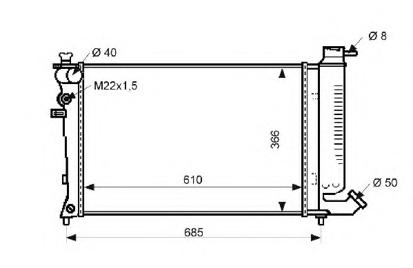 Radiator racire motor