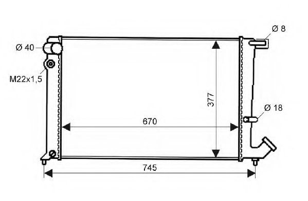 Radiator racire motor