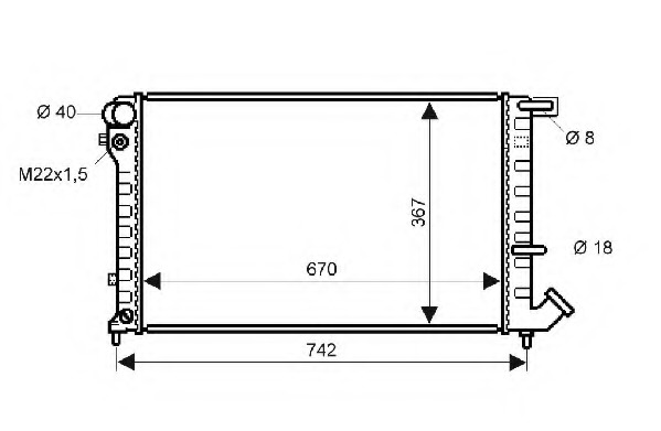 Radiator racire motor