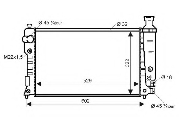 Radiator racire motor