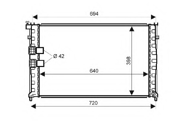 Radiator racire motor