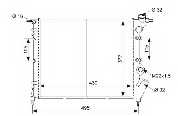 Radiator racire motor