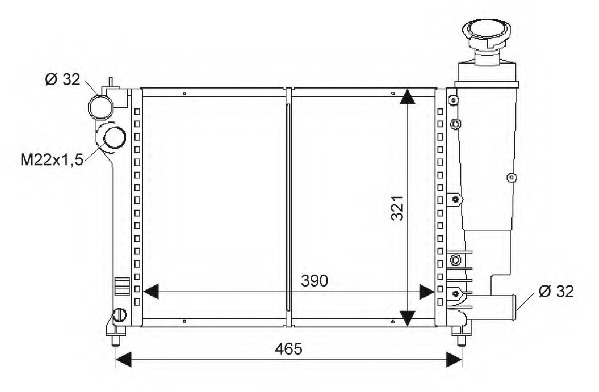 Radiator racire motor