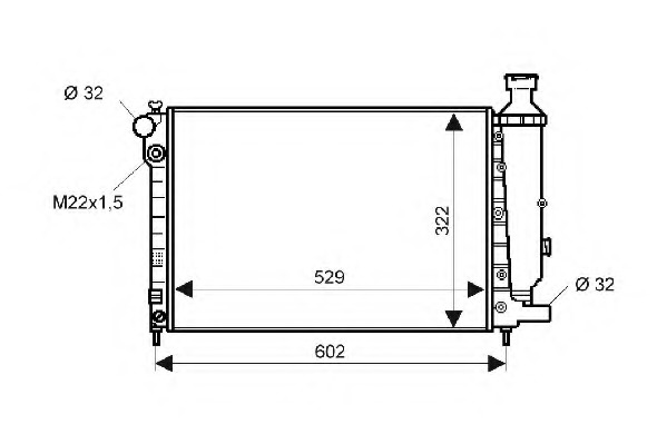 Radiator racire motor