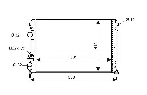 Radiator racire motor