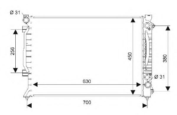 Radiator racire motor