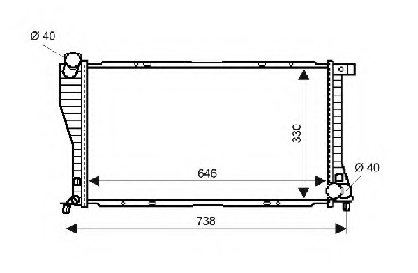 Radiator racire motor