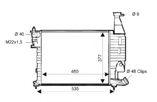 Radiator racire motor