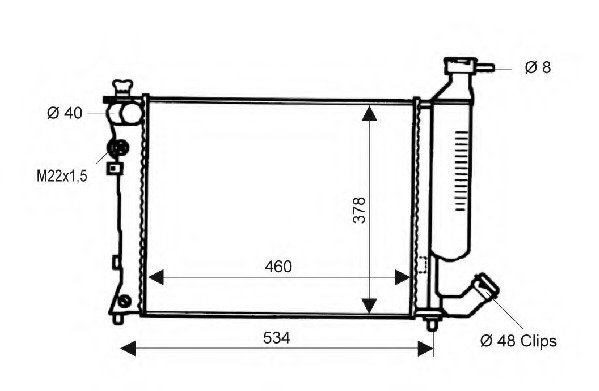 Radiator racire motor