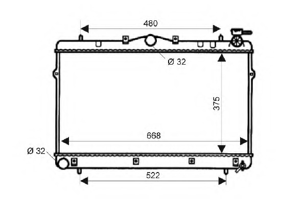 Radiator racire motor