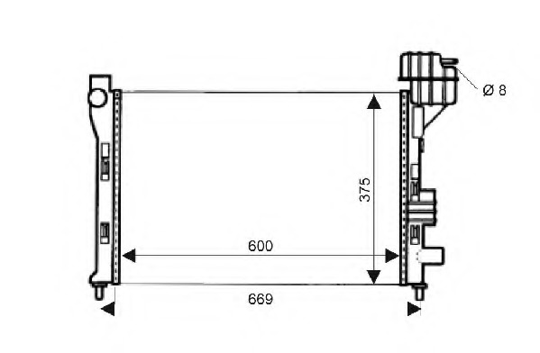 Radiator racire motor