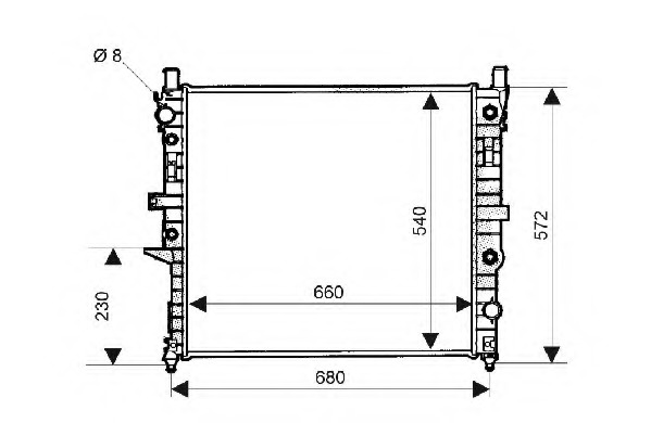 Radiator racire motor