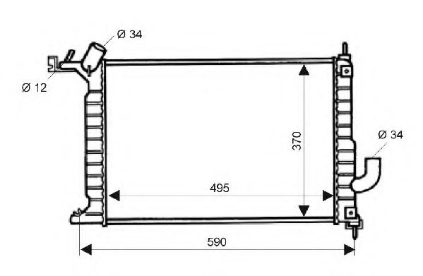 Radiator racire motor