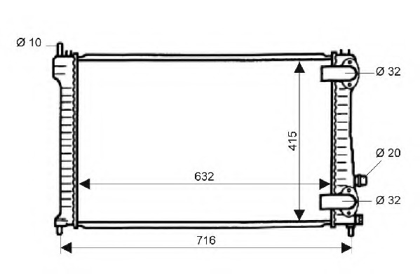 Radiator racire motor