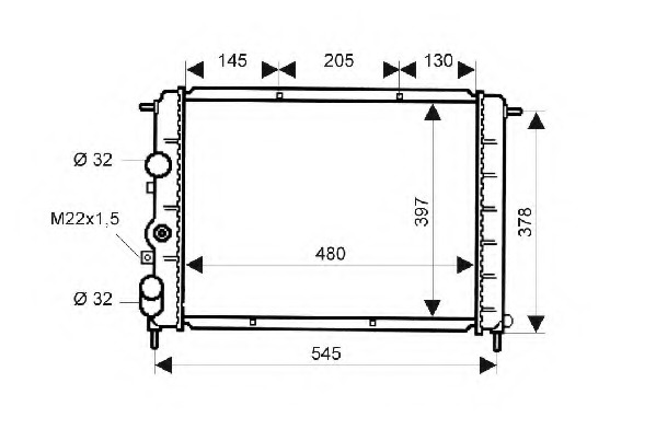 Radiator racire motor