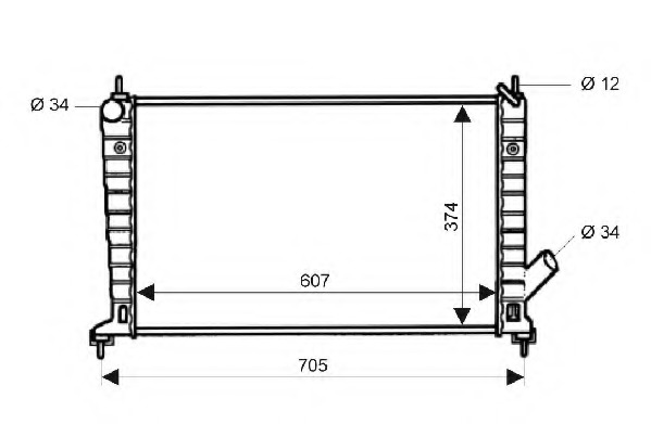 Radiator racire motor