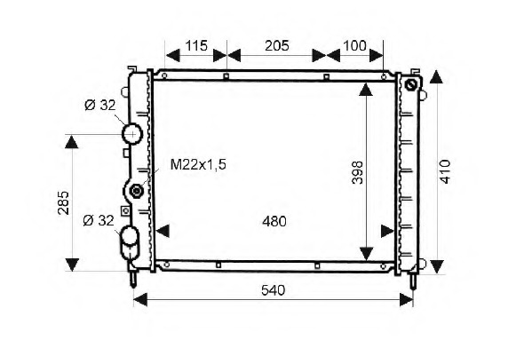 Radiator racire motor