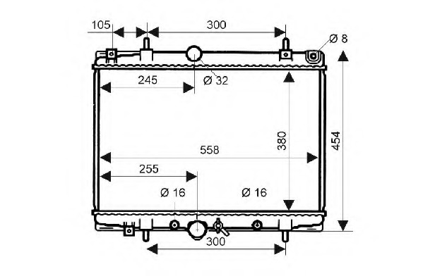 Radiator racire motor