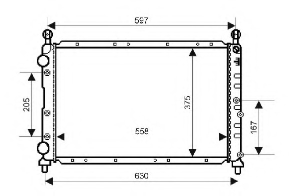 Radiator racire motor