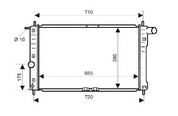 Radiator racire motor