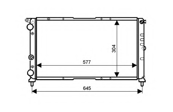 Radiator racire motor