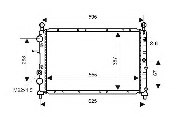 Radiator racire motor