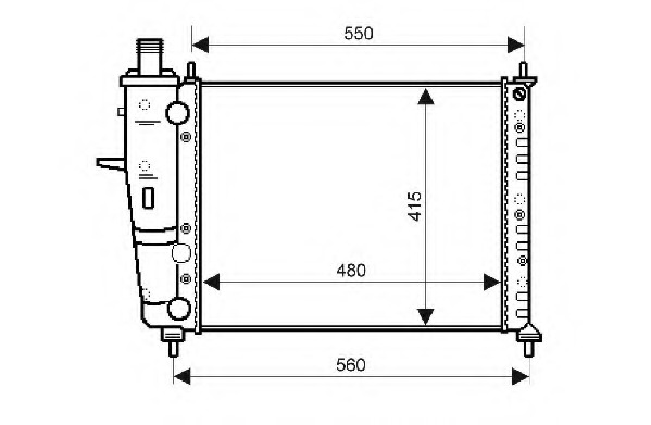 Radiator racire motor