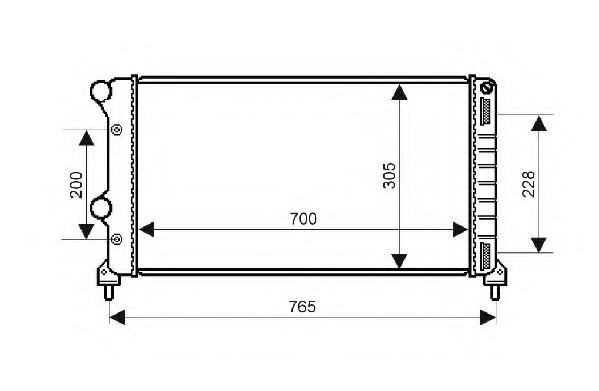 Radiator racire motor