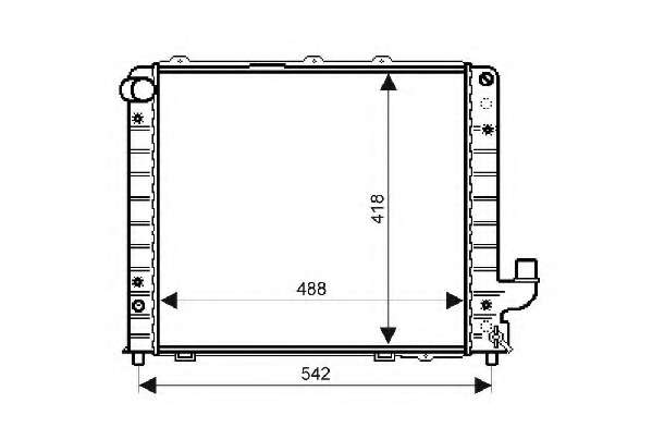 Radiator racire motor