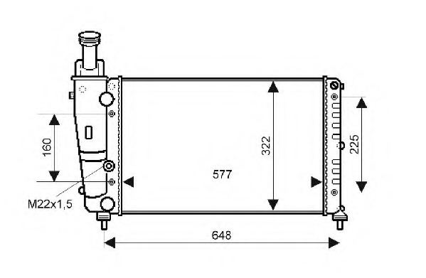 Radiator racire motor