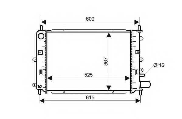 Radiator racire motor