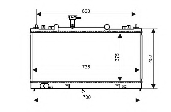 Radiator racire motor