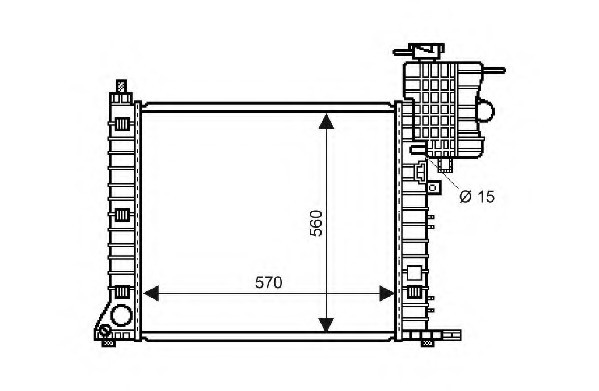 Radiator racire motor