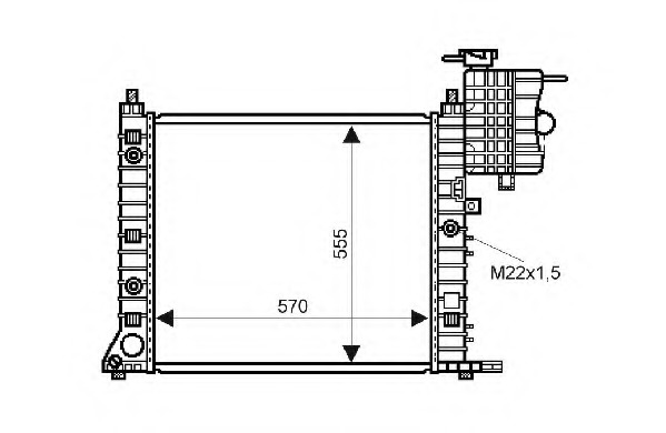 Radiator racire motor