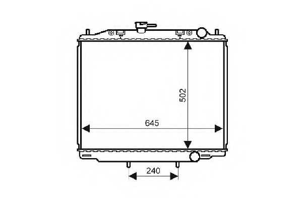 Radiator racire motor