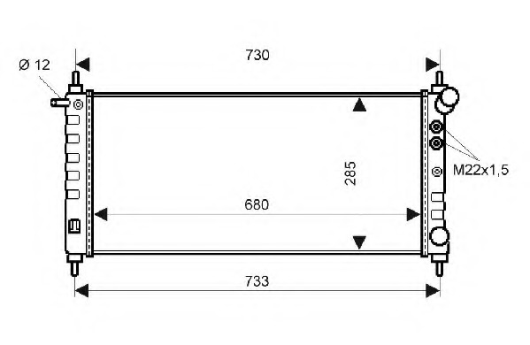 Radiator racire motor