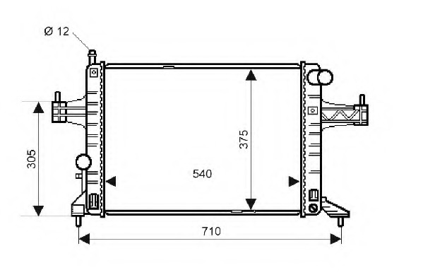 Radiator racire motor