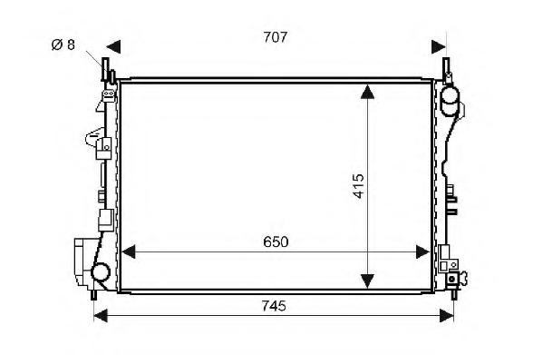 Radiator racire motor